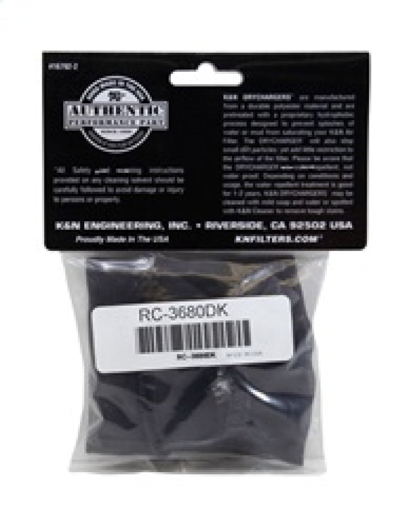 K&N Drycharger Black Air Filter Wrap - RC-3680DK