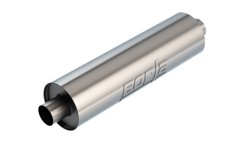 Borla Specialty Muffler 2.75in Center In/Out 6.75in Dia. 24in Body 29in OAL S-Type Un-Notched - 401664