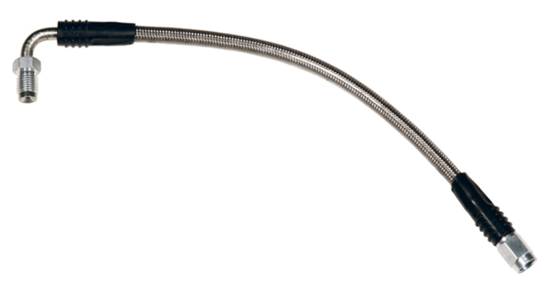 Wilwood flexline brake 10.5IN. OAL -3 hose 90 deg IF MALEX3/8 swivel - 220-10711