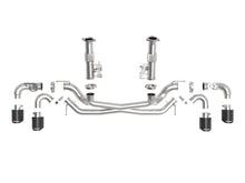 Load image into Gallery viewer, AFe MACH Force-Xp 304 Stainless Steel Cat-Back Exhaust Carbon 2020 Chevrolet Corvette C8 - 49-34124NM-C