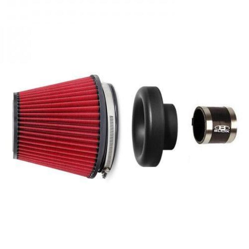 BLOX Racing Performance Filter Kit w/ 4.0inch Velocity Stack Air Filter and 4.0inch Silicone Hose - BXIM-00310