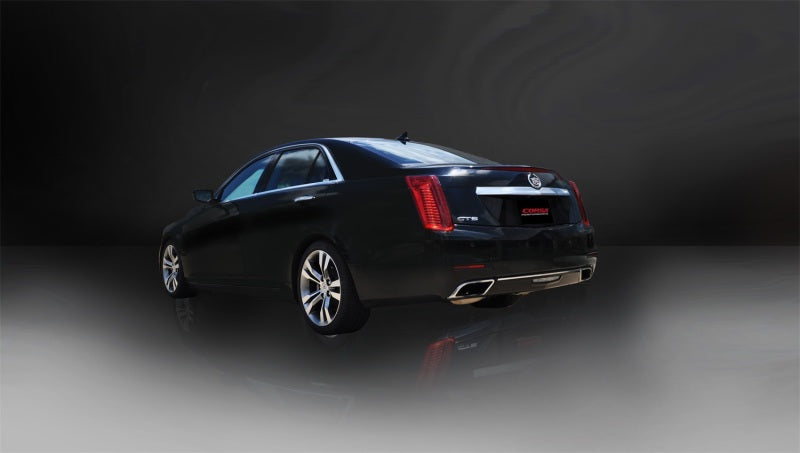 Corsa 2014-16 Axle-Back Exhaust Dual Rear Polished Outlet 2014 Cadillac CTS Vsport 3.6L V6 Automatic - 14325