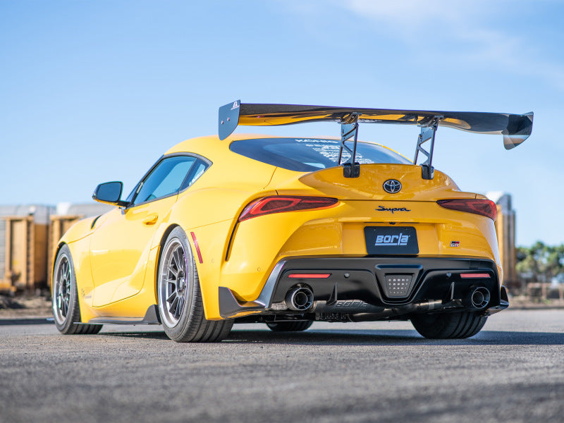 Borla 2020 Toyota Supra GR 3.0L I6 3in ATAK Catback Exhaust - Carbon Fiber Tips - 140826CFBA
