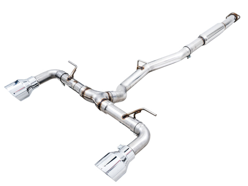 AWE Tuning Subaru BRZ/ Toyota GR86/ Toyota 86 Track Edition Cat-Back Exhaust- Chrome Silver Tips - 3020-32279
