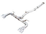 AWE Tuning Subaru BRZ/ Toyota GR86/ Toyota 86 Track Edition Cat-Back Exhaust- Chrome Silver Tips - 3020-32279
