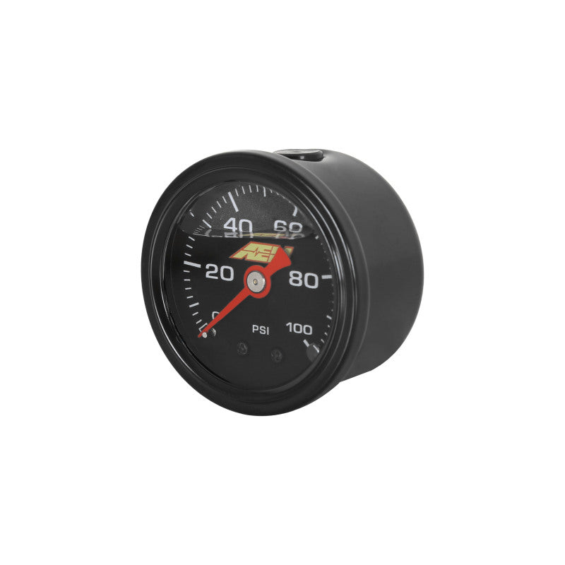 AEM 0-100 PSI Liquid Filled Mechanical Pressure Gauge - 1/8 NPT - 30-2135-100