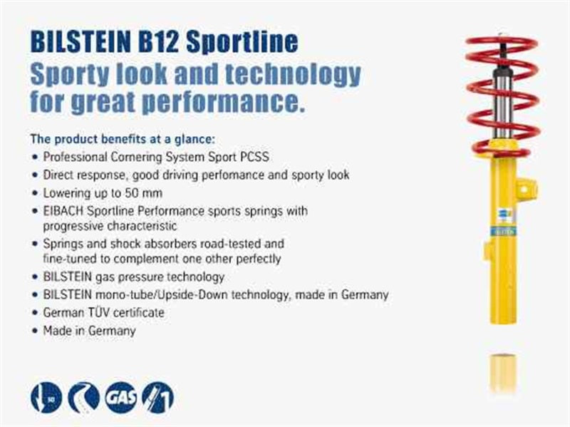 Bilstein B12 2002 Audi A4 Base Front and Rear Suspension Kit - 46-183378