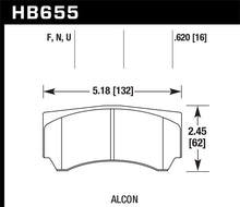 Load image into Gallery viewer, Hawk Alcon Street HPS Brake Pads - HB655F.620