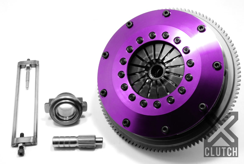 XClutch 07-17 Mitsubishi Lancer EVO X 2.0L 8in Twin Solid Ceramic Clutch Kit - XKMI20523-2E