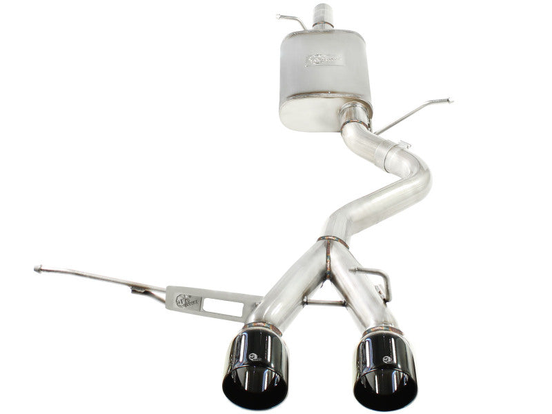 aFe MACHForce XP Exhaust 304SS Cat-Back w/ Black Tips 2008 VW Golf R32 V5 3.2L - 49-36408-B