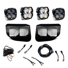 Load image into Gallery viewer, Baja Designs 20-22 Ford Super Duty Squadron 2.0 Pro/SAE Dual Fog Pocket Kit (Driving/Combo) - Clear - 440039