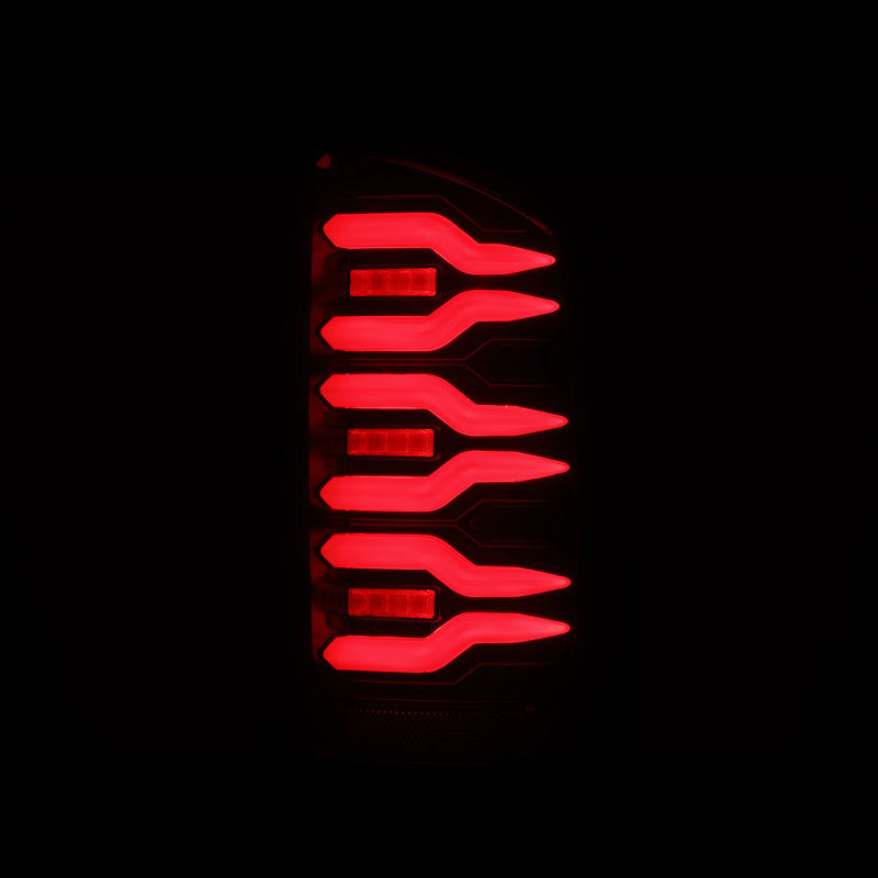 AlphaRex 07-08 Dodge Ram1500/07-09 Dodge Ram 2500+3500 Luxx-Series LED Tail Lights(Pair) Black/Red - 641060