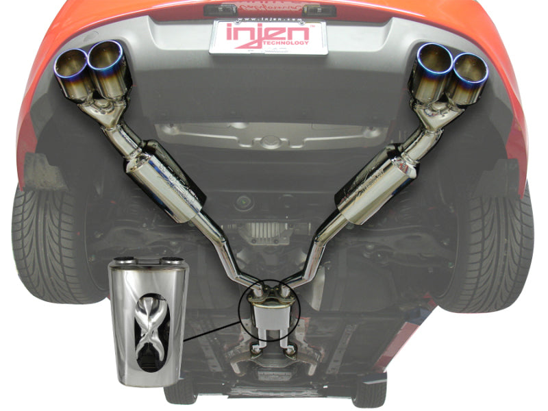 Injen 10-15 Hyundai Genesis Coupe 3.8L V6 SS CB Exhaust w/ Quad Titanium Tips - SES1390TT