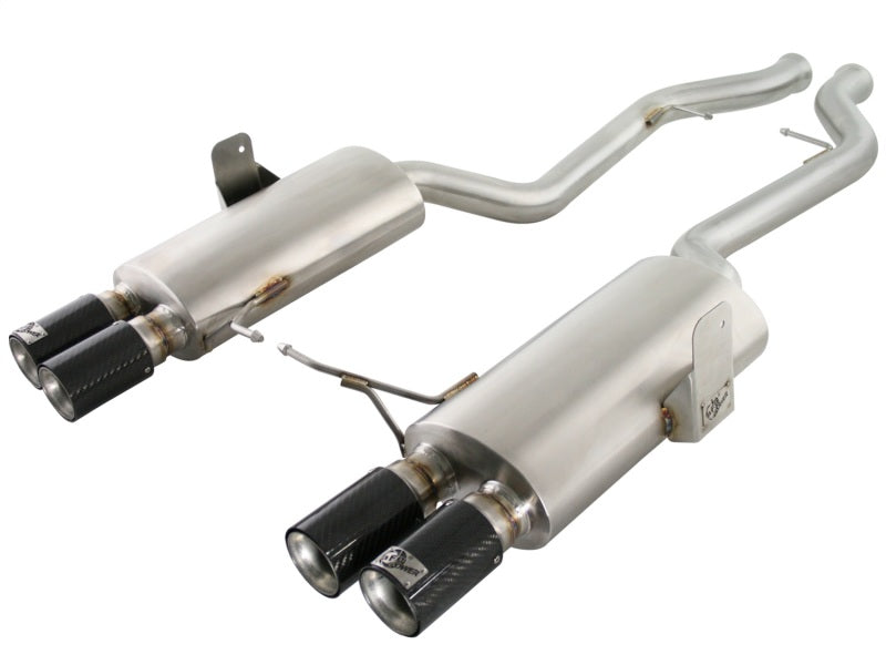aFe MACHForce XP Exhaust Cat-Back 2.5in Dia Carbon Fiber Tips SS-304 07-13 BMW M3 (E92/93) V8 4.0L - 49-36312-C