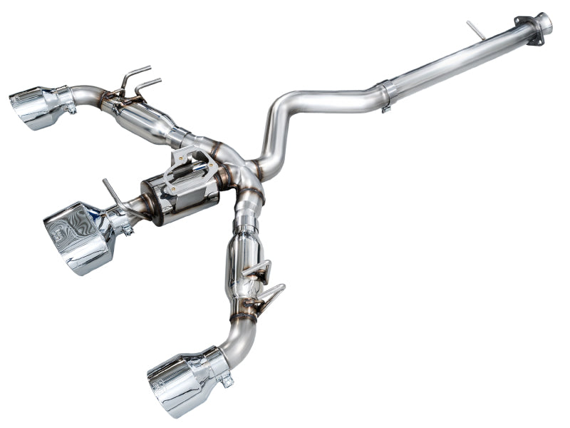 AWE Tuning 23-24 Toyota GR Corolla Track Edition Cat-Back Exhaust - Chrome Silver Tips - 3020-52472