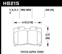Load image into Gallery viewer, Hawk 93-98 Toyota Supra TT HPS 5.0 Street Front Brake Pads - HB215B.630