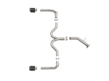 Load image into Gallery viewer, aFe Takeda 20-21 Kia Forte GT 1.6L (t) 3in to 2.5in SS Axle-Back Exhaust System w/ Carbon Fiber Tips - 49-37037-C
