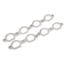 Load image into Gallery viewer, Stainless Works Chevrolet LS7 D-Port Shaped Header 304SS Exhaust Flanges 2in Primaries - HFLS7200