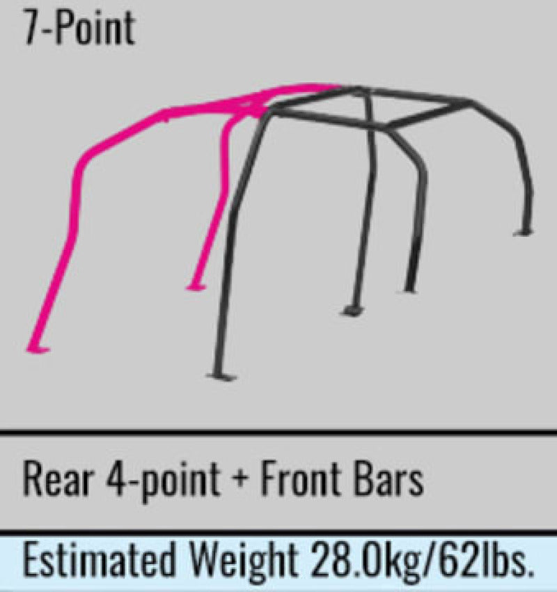 Cusco GC8 Steel 4 Passenger 7P Roll Cage 40 Safety21 (S/O / No Cancel) - 660 270 L20