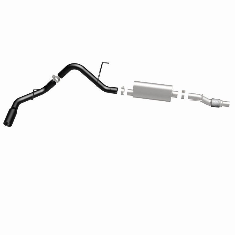 MagnaFlow SYS Cat-Back 11-14 Ford F-150 3.5L V6 EcoBoost 3in Black Single Side Exit Rear 3 Tip - 15364