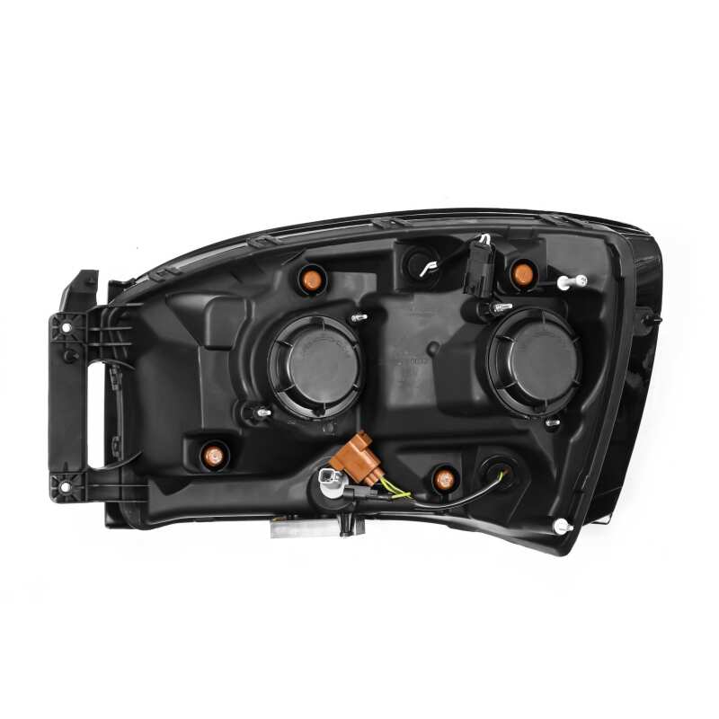 AlphaRex 06-08 Ram 1500HD NOVA LED Proj Headlights Plank Style Alpha Blk w/Seq Signal/DRL/Amber LED - 880538