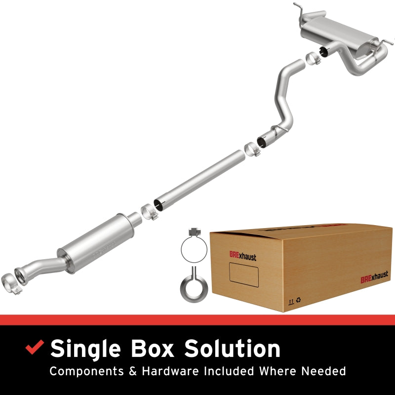BRExhaust 18-25 Jeep Wrangler 2.0L Direct-Fit Replacement Exhaust Kit - 106-1105