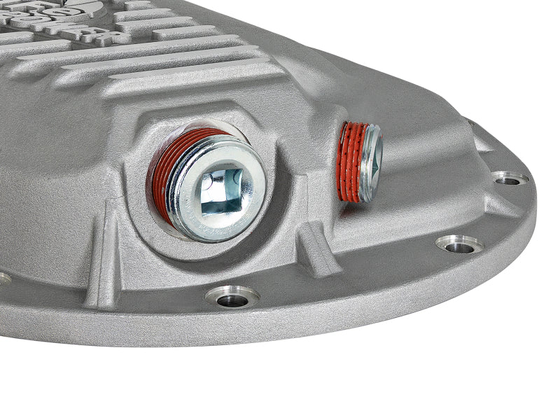 aFe Power Street Series Front Differential Cover Raw w/ Machined Fins 13-18 RAM V8 5.7/6.4L - 46-70400