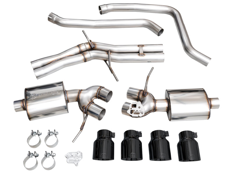 AWE Tuning 19-21 Porsche Macan 3.0T/2.9TT Touring Edition Cat-Back Exhaust w/ Diamond Black Tips - 3015-43951