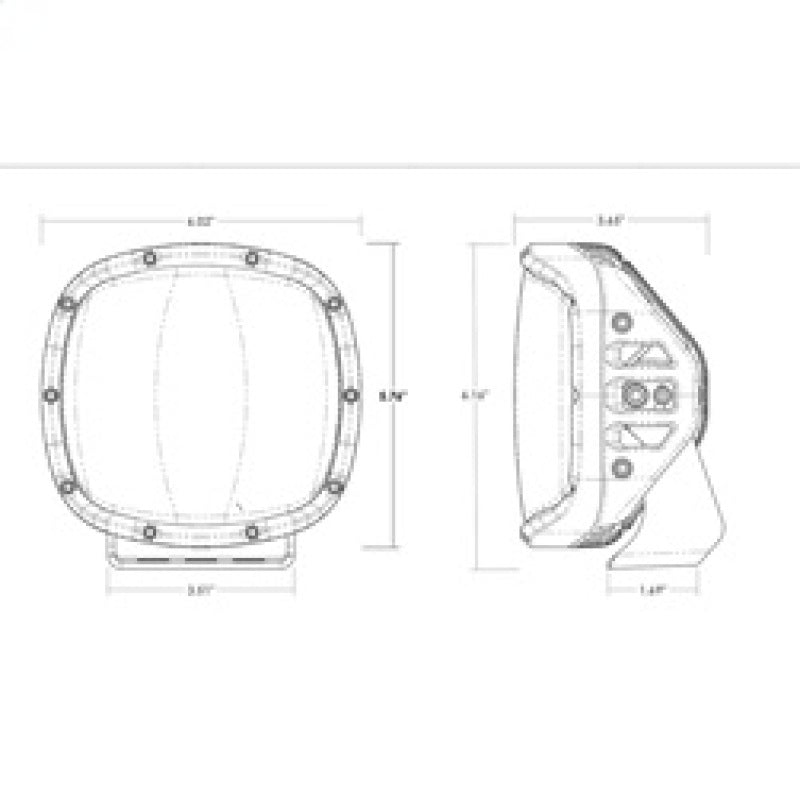 Rigid Industries Adapt XP w/ Amber PRO Lens (Pair) - 300515
