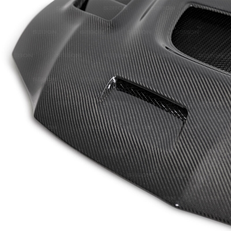 Seibon 03-07 Mitsubishi Evo 8 & 9 CW Carbon Fiber Hood - HD0305MITEVO8-CW