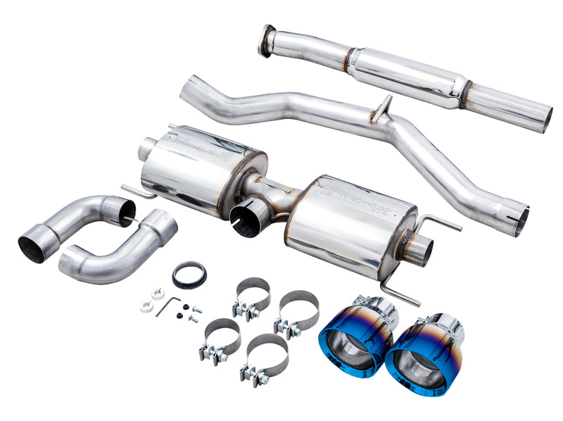 AWE Touring Edition Exhaust for Subaru BRZ / Toyota GR86 / Toyota 86 / Scion FR-S - Vapor Blue Tips - 3015-39486