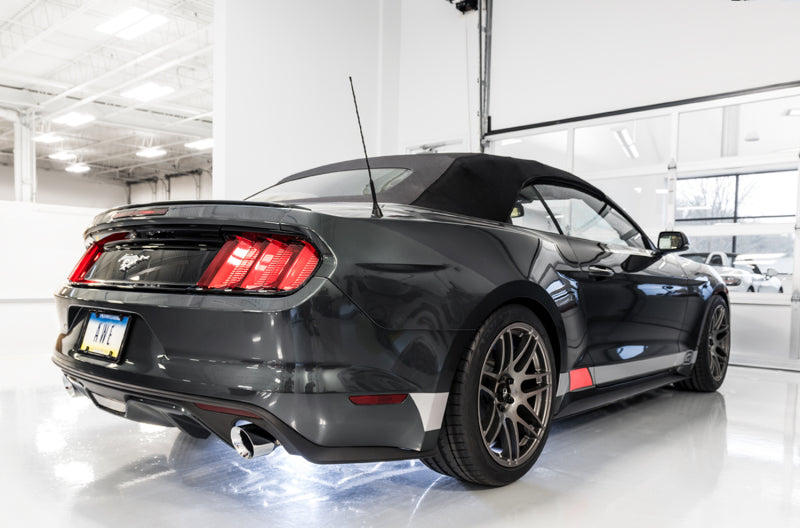 AWE Tuning S550 Mustang EcoBoost Axle-Back Exhaust - Touring Edition (Chrome Silver Tips) - 3015-32086