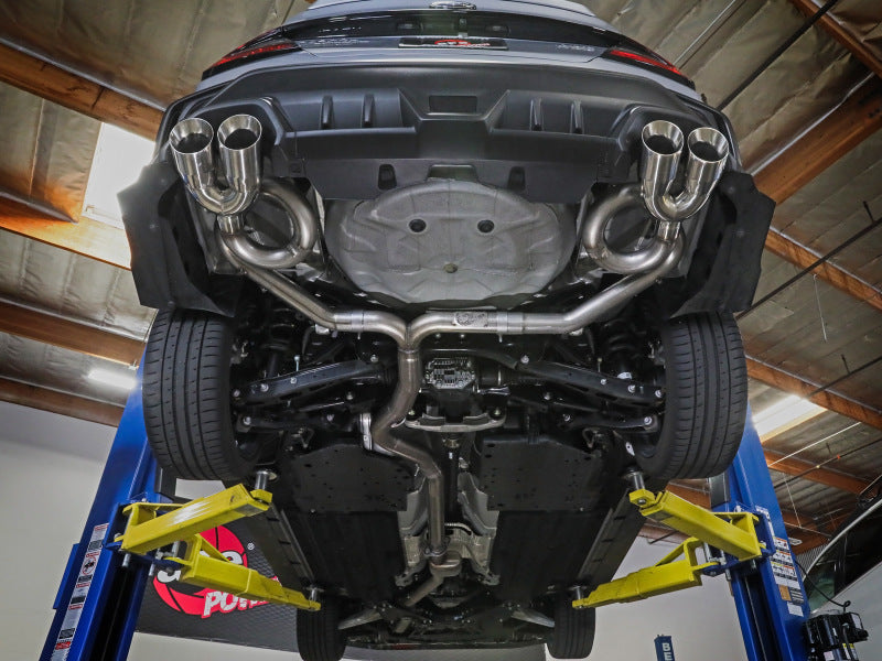 aFe POWER Takeda 3in to 2-1/2in 304 SS Cat-Back Exhaust w/ Polished Tips 22-23 Subaru WRX H4-2.4L(t) - 49-36809-P