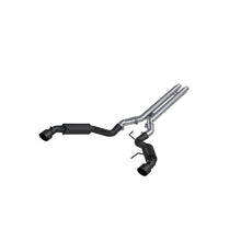 Load image into Gallery viewer, MBRP 15-17 Ford Mustang GT 5.0 3in Cat Back Dual Split Rear Race Version 4.5in Tips - Black Coated - S7278BLK