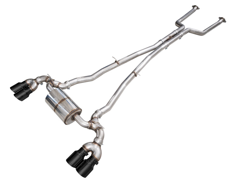 AWE Tuning BMW G90/G99 M5 Touring Edition Cat-Back Exhaust - Diamond Black Tips - 3015-43790