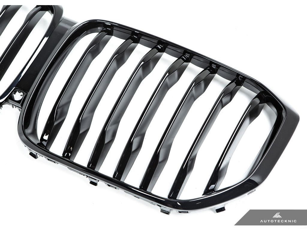 AutoTecknic Gloss Black Front Grille - BMW G05 X5 Pre-LCI