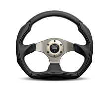 Load image into Gallery viewer, Momo Eagle Steering Wheel 350 mm - Black Leather/Anthracite Spokes - EAG35BK0S