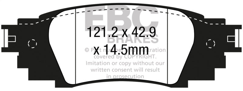 EBC 2021+ Lexus ES250 2.5L Greenstuff Rear Brake Pads - DP23080