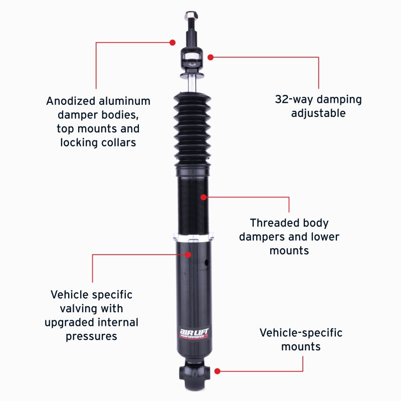 Air Lift Performance 15-20 Audi A3 / 15-24 Volkswagen GTI Air Suspension Rear Kit - 76503