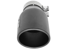 Load image into Gallery viewer, aFe MACH Force-Xp 3in 304 SS Metallic Black Exhaust Tip 3in In x 4-1/2in Out x 9in L Clamp-On Right - 49T30451-B091