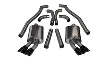 Load image into Gallery viewer, Corsa 2012-2015 Chevrolet Camaro Coupe ZL1 6.2L V8 Black Sport Cat-Back + XO Exhaust - 14971BLK