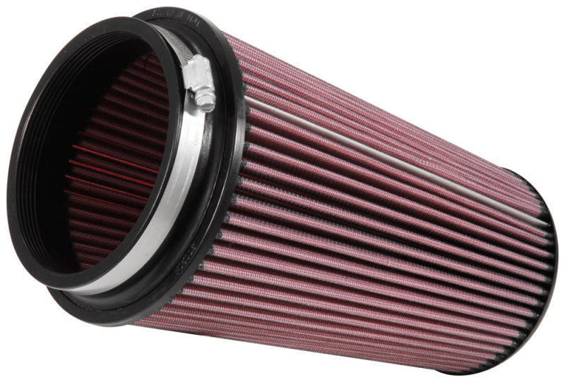 K&N Filter Universal Clamp-On Filter-Tapered Conical 5in Flange ID x 6.5in Base OD x 5.094in Top OD - RU-5065XD