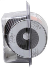 Load image into Gallery viewer, K&amp;N Universal Filter Chrome Round Tapered White - 4in Flange ID x 1.125in Flange Length x 5.5in H - RG-1001WT