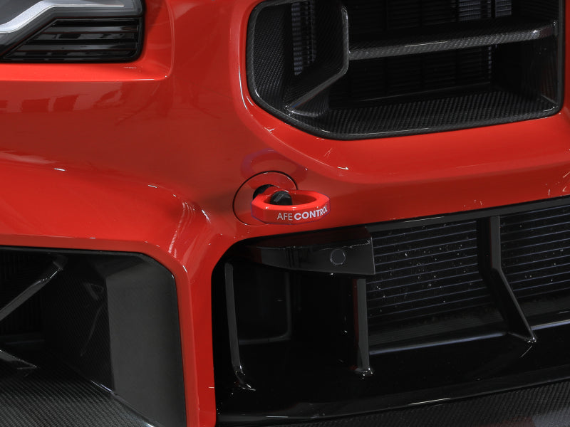 aFe 23-25 BMW M2 (G87) CONTROL Front / Rear Tow Hook - Red - 450-502004-R