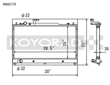 Load image into Gallery viewer, Koyo 06-08 Mazdaspeed 6 2.3L Turbo Radiator - VH062779