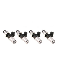 Load image into Gallery viewer, Injector Dynamics 2600-XDS Injectors - 60mm Length - 14mm Top - 14mm Bottom Adapter (Set of 4) - 2600.60.14.14B.4