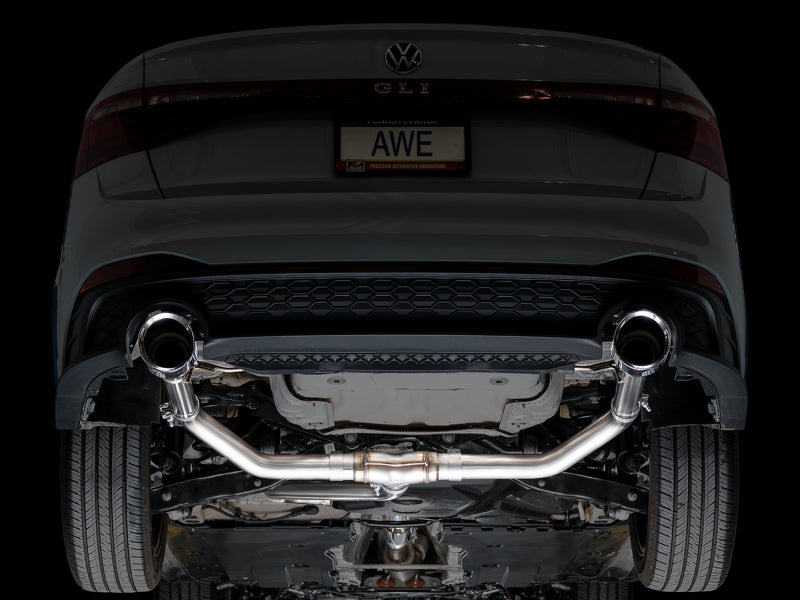 AWE Tuning 22-25 Volkswagen Jetta GLI Track Edition Exhaust - Chrome Silver Tips - 3020-32275