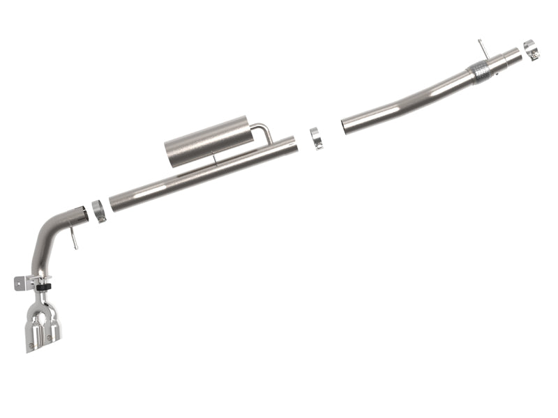 aFe Rebel Series 3in Cat-Back Exhaust Side Exit w/ Polished Tips 19-20 Ford Ranger L4-2.3L (t) - 49-33119-P