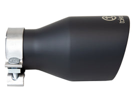 aFe Takeda Universal Exhaust Tip 3 IN Inlet x 5 IN Outlet x 9 IN L- Black