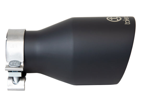 aFe Takeda Universal Exhaust Tip 3 IN Inlet x 5 IN Outlet x 9 IN L- Black - 49T30504-B09